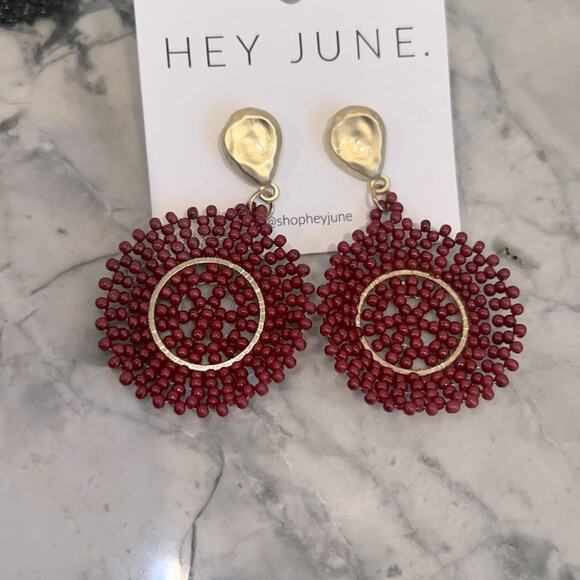 🔥🔥FIRE SALE 🔥🔥 NEW lightweight beaded hanging earrings price per pair - Picture 2 of 5